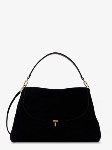 TOTEME Suede T-Lock Shoulder Bag