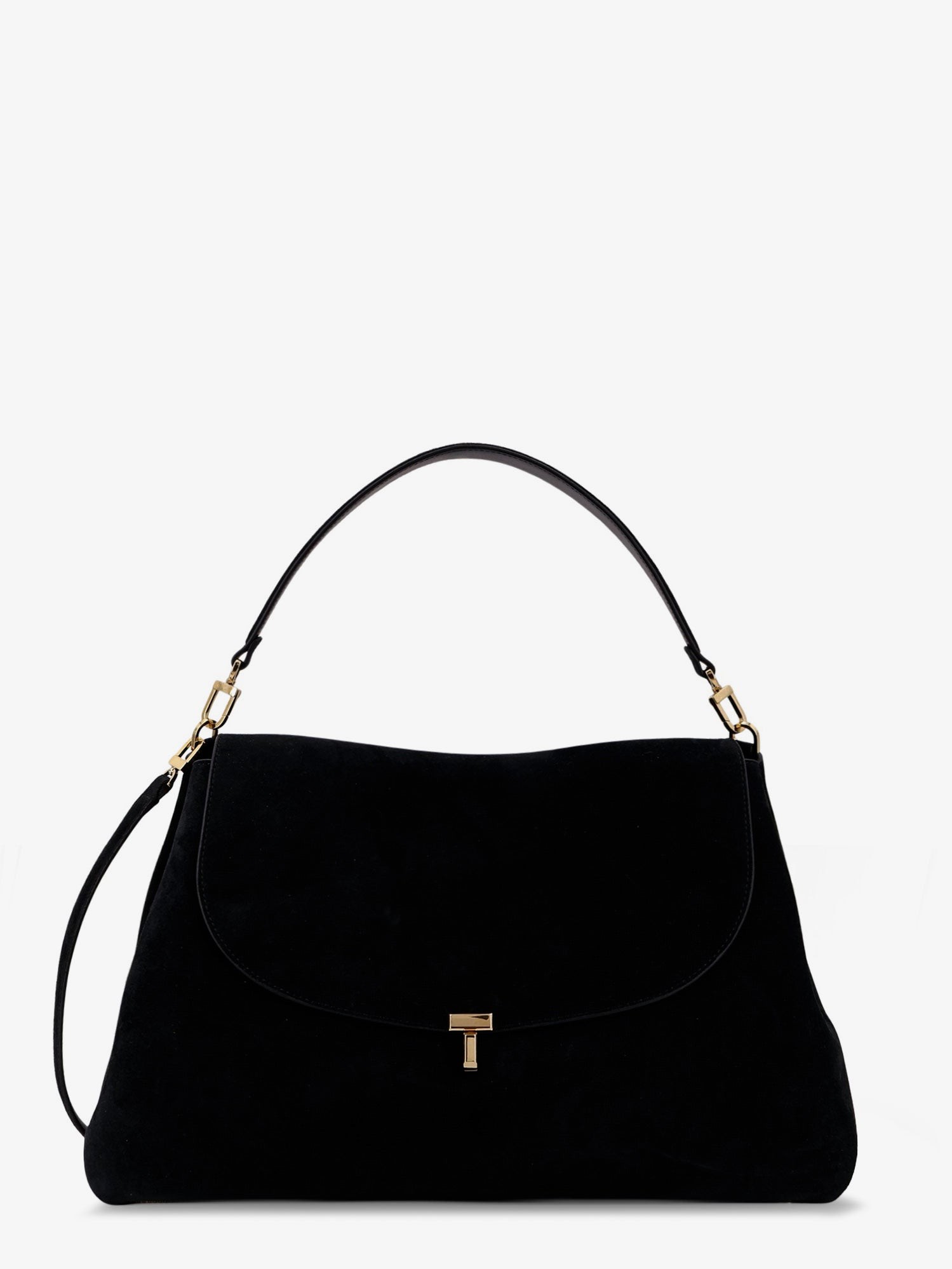 TOTEME Suede T-Lock Shoulder Bag