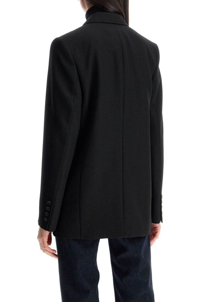 TOTEME Sustainable Black Oversized Single-breasted Jacket