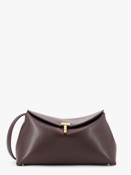 TOTEME T-Lock Clutch Leather Shoulder Bag