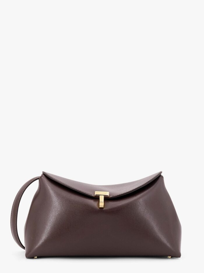 TOTEME T-Lock Clutch Leather Shoulder Bag