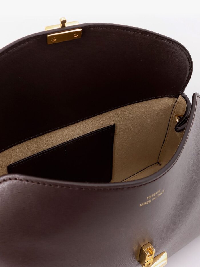 TOTEME T-Lock Clutch Leather Shoulder Bag