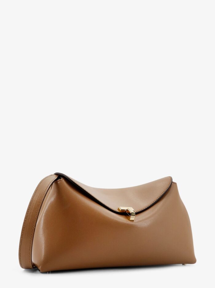 TOTEME T-Lock Clutch Leather Shoulder Bag