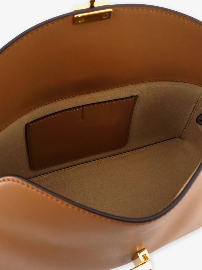 TOTEME T-Lock Clutch Leather Shoulder Bag