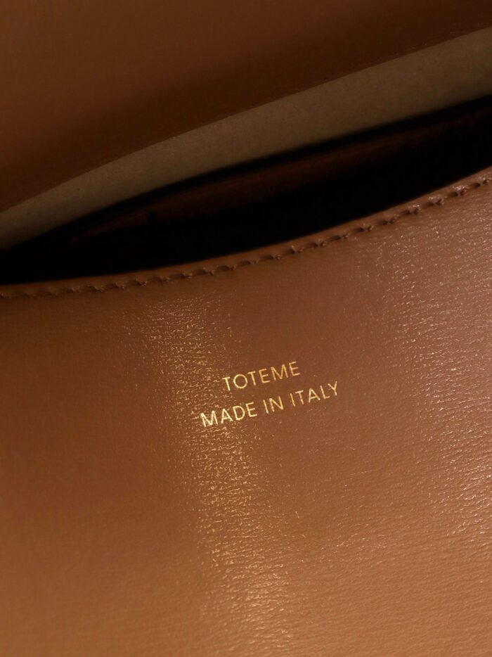 TOTEME T-Lock Clutch Leather Shoulder Bag