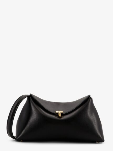TOTEME T-Lock Clutch Leather Shoulder Bag
