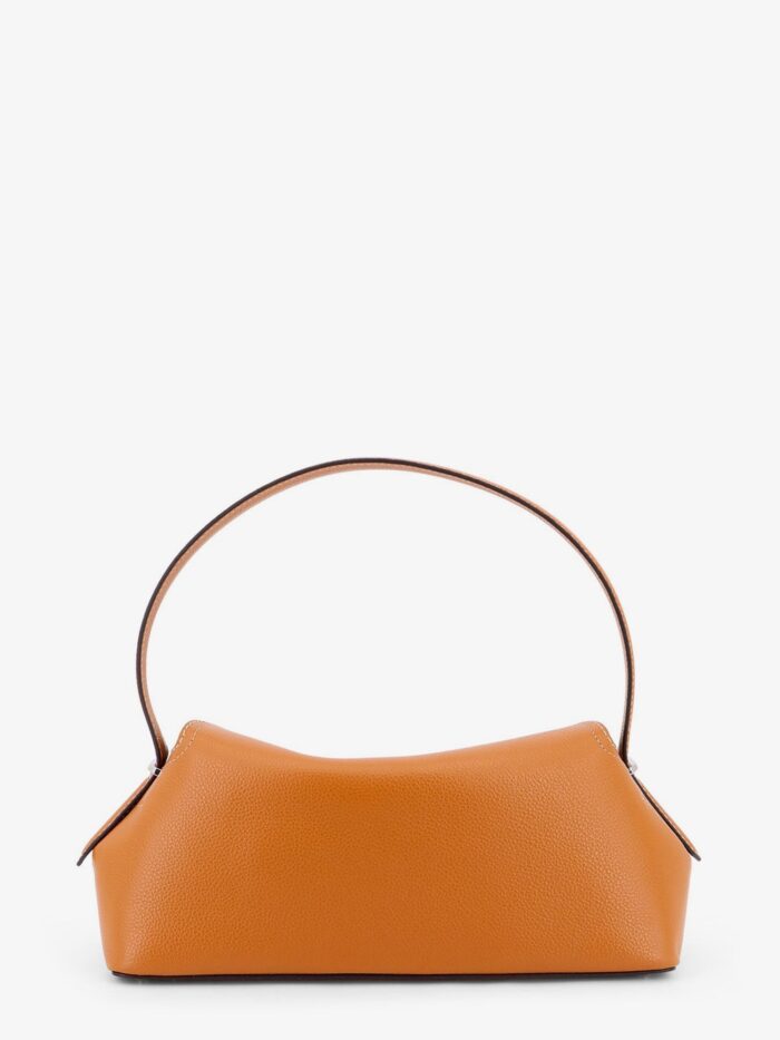 TOTEME T-Lock Hammered Leather Shoulder Bag