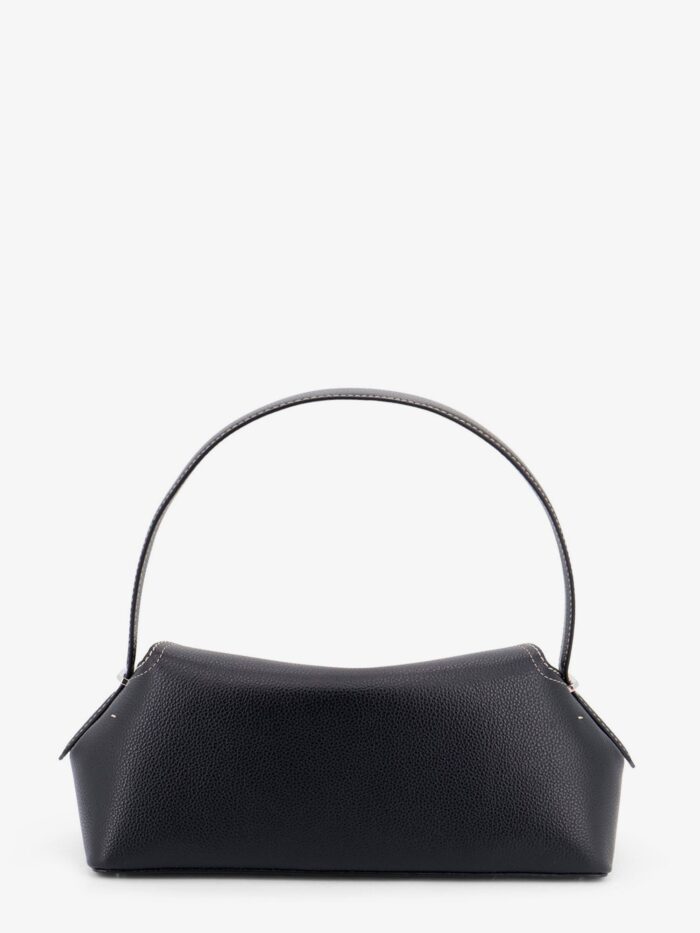 TOTEME T-Lock Hammered Leather Shoulder Bag