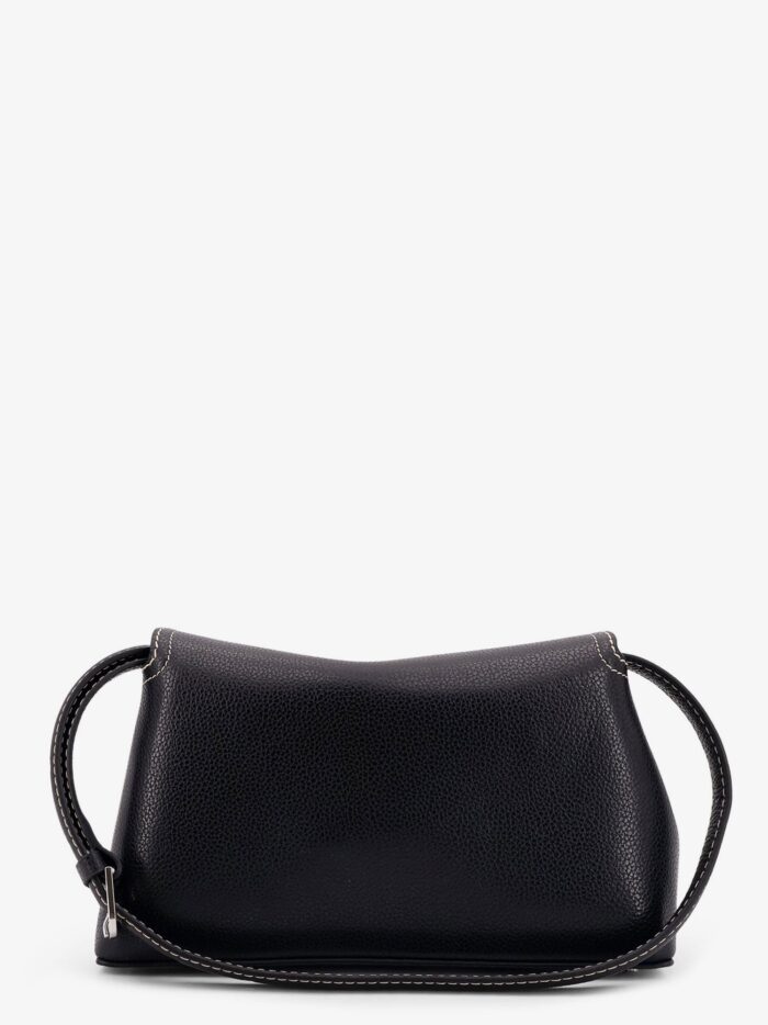 TOTEME T-Lock Leather Clutch With Contrasting Stitching