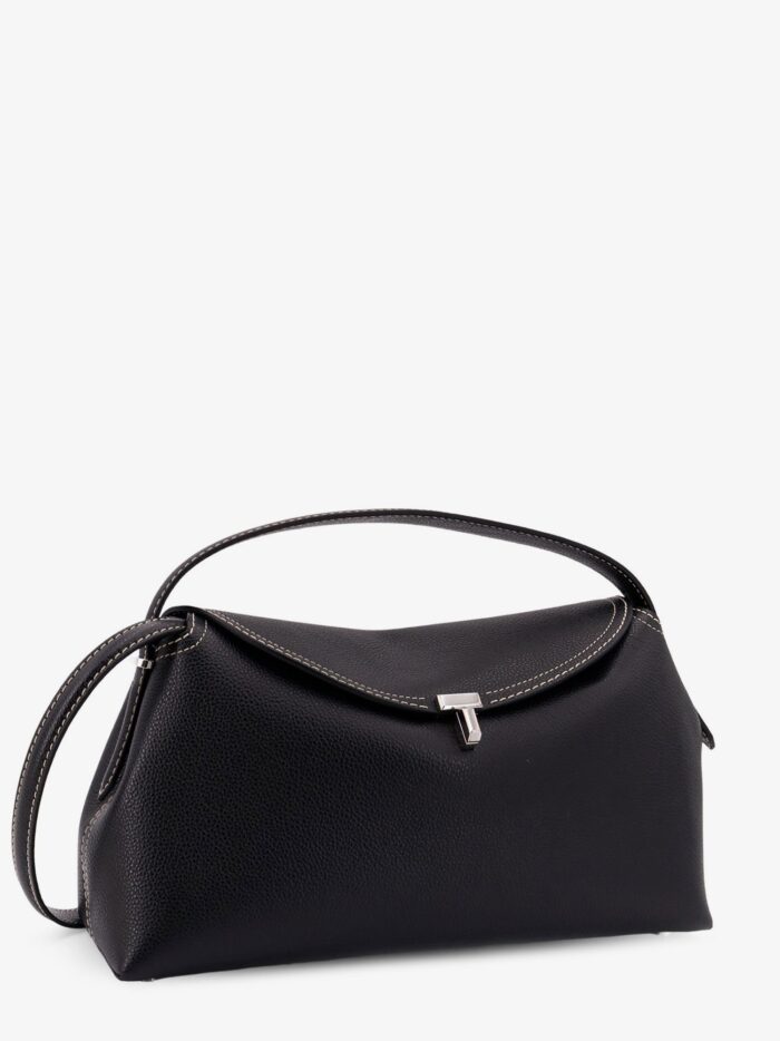 TOTEME T-Lock Leather Handbag With Contrasting Stitching