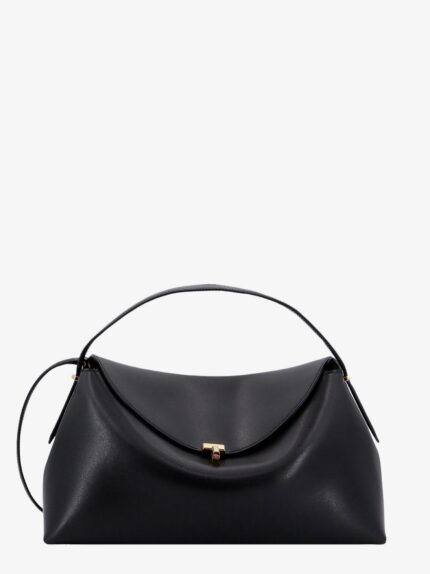 TOTEME T-Lock Leather Shoulder Bag