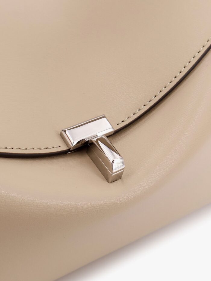TOTEME T-Lock Leather Shoulder Bag