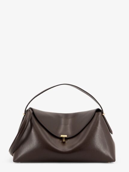 TOTEME T-Lock Leather Shoulder Bag