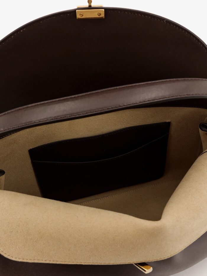 TOTEME T-Lock Leather Shoulder Bag