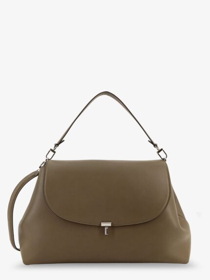 TOTEME T-Lock Leather Shoulder Bag