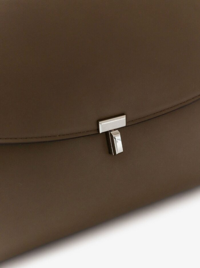 TOTEME T-Lock Leather Shoulder Bag