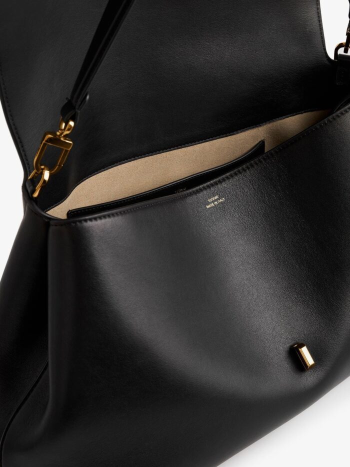 toteme t lock leather shoulder bag TOTEME T-Lock Leather Shoulder Bag
