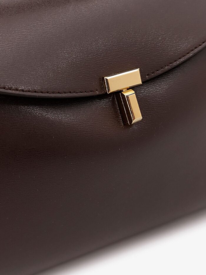 TOTEME T-Lock Leather Shoulder Bag