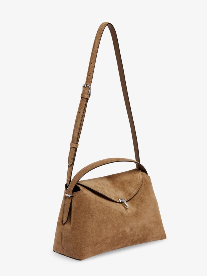 TOTEME T-Lock Suede Handbag