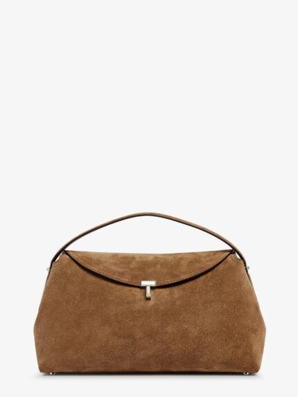 TOTEME T-Lock Suede Handbag