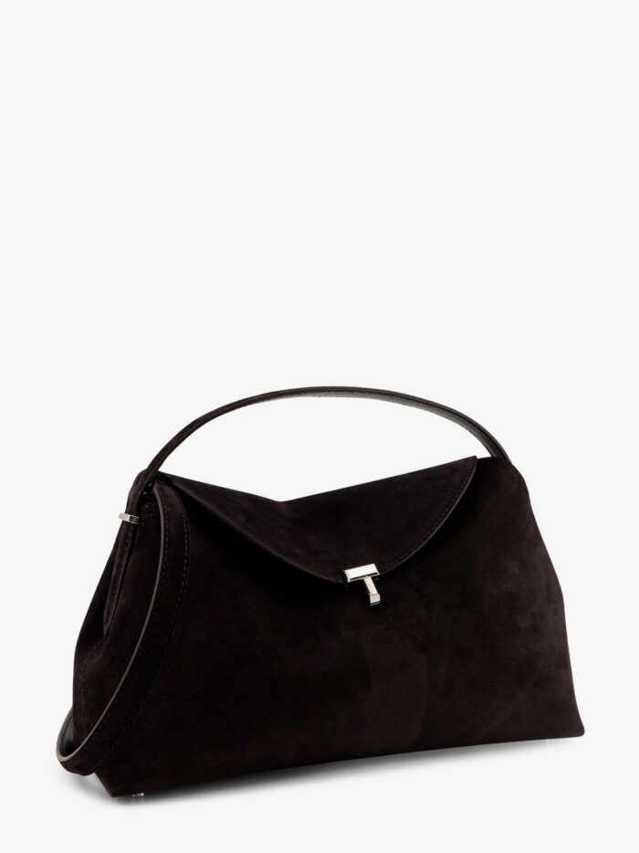 TOTEME T-Lock Suede Leather Shoulder Bag