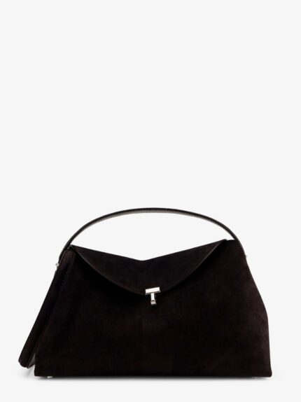 TOTEME T-Lock Suede Leather Shoulder Bag