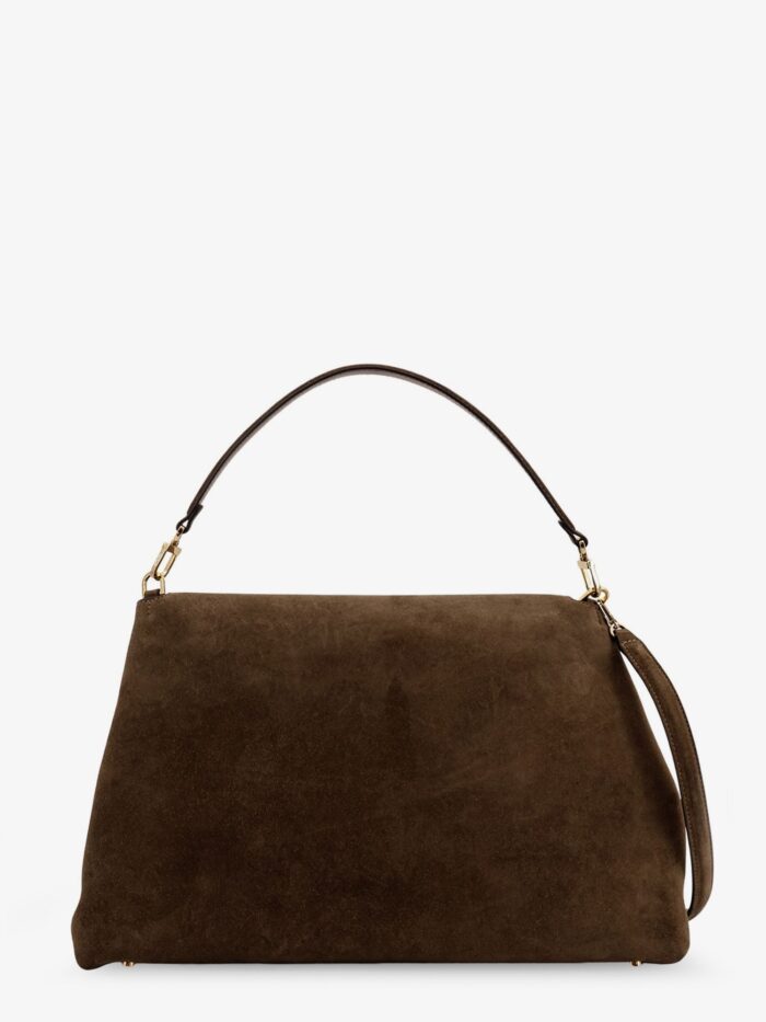 TOTEME T-Lock Suede Shoulder Bag