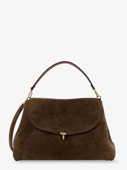 TOTEME T-Lock Suede Shoulder Bag