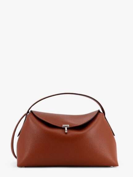 TOTEME T-Lock Suede Shoulder Bag