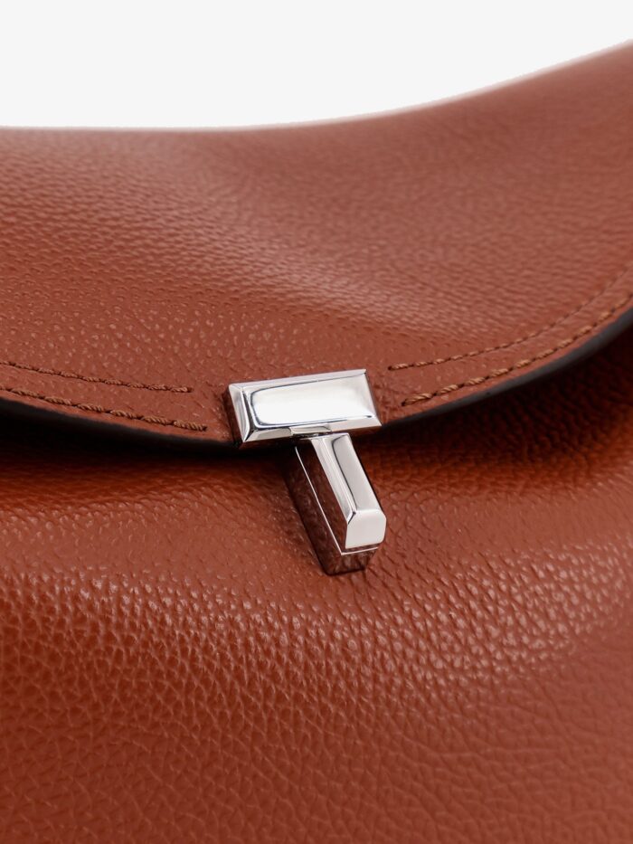 TOTEME T-Lock Suede Shoulder Bag