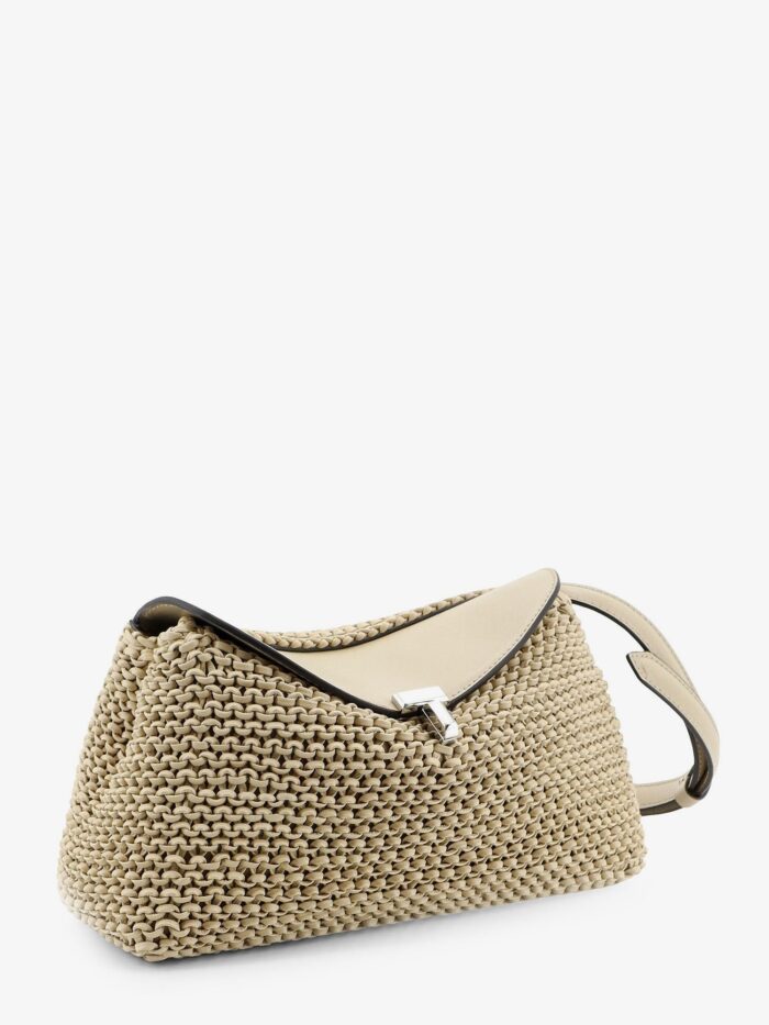 TOTEME T-Lock Woven Leather Clutch