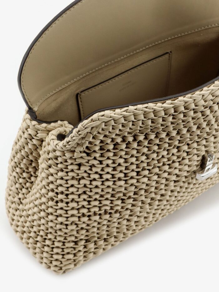 TOTEME T-Lock Woven Leather Clutch