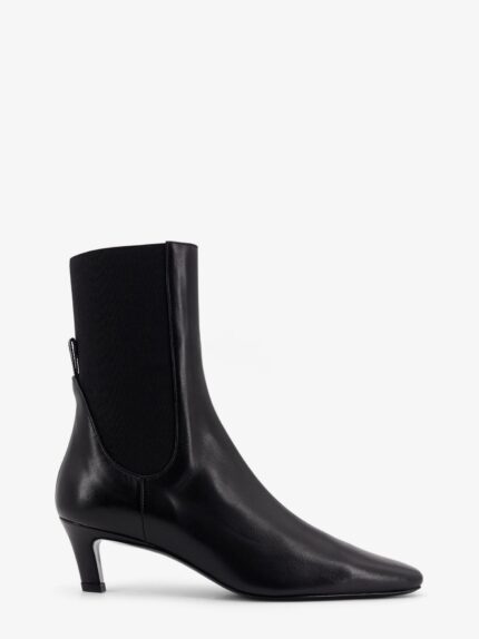 TOTEME The Mid Heel Boot Leather Boots