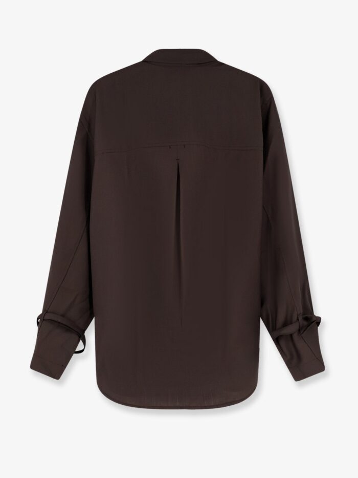 TOTEME Tie-Cuff Wool Shirt