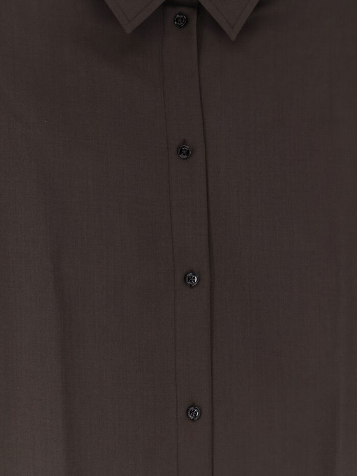 TOTEME Tie-Cuff Wool Shirt