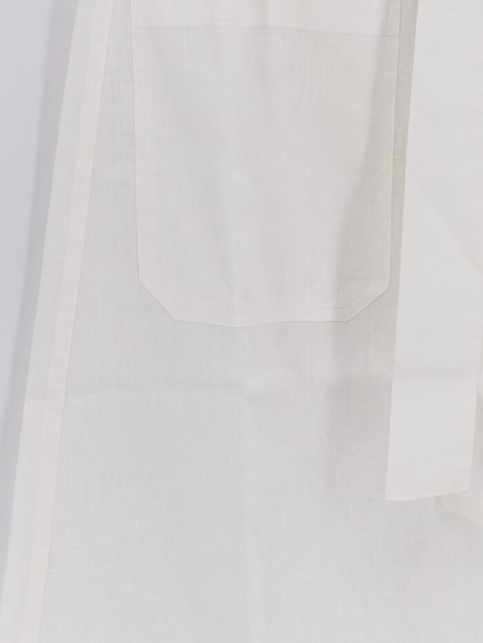 TOTEME Tie-Waist Cotton And Linen Skirt