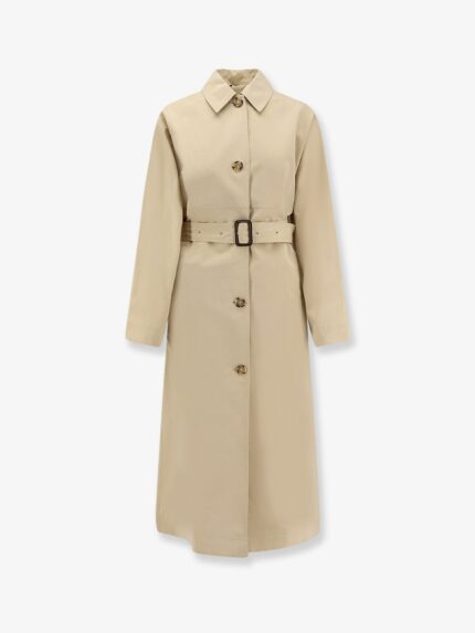 TOTEME Tumbled Cotton And Silk Trench Coat