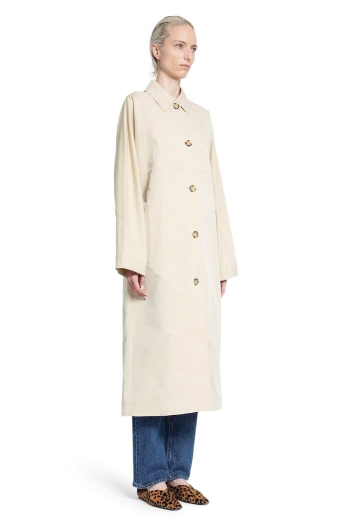 TOTEME Tumbled Cotton Silk Trench Coat