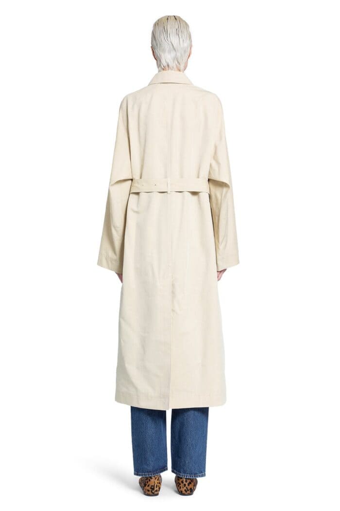 TOTEME Tumbled Cotton Silk Trench Coat