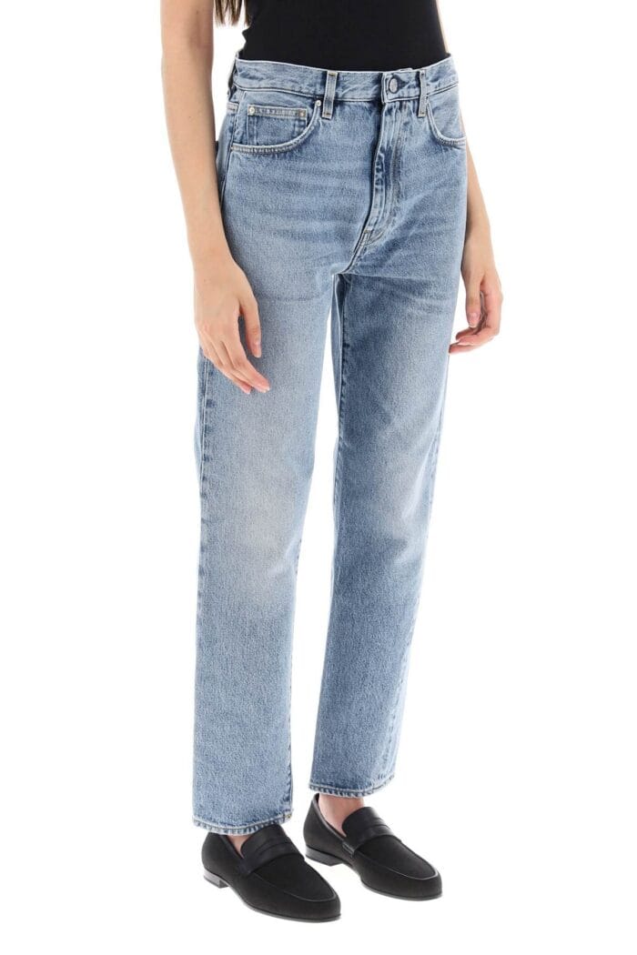 TOTEME Twisted Seam Cropped Jeans