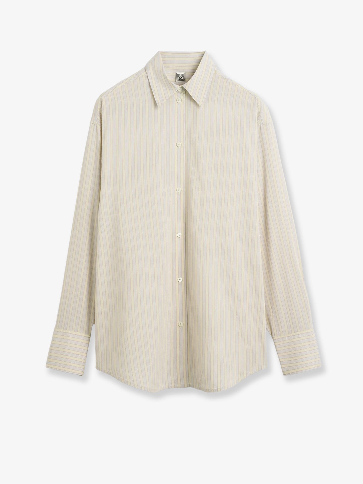 TOTEME Viscose And Silk Blend Shirt With Striped Pattern