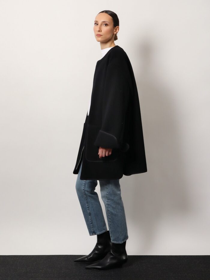 TOTEME Wool Blend Coat With Lateral Slits