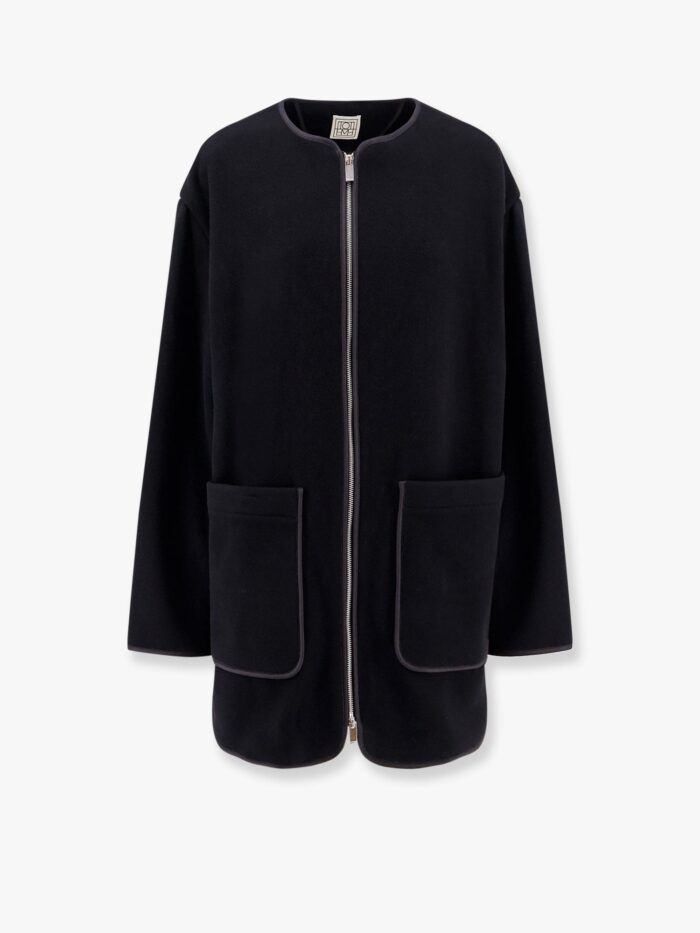 TOTEME Wool Blend Coat With Lateral Slits