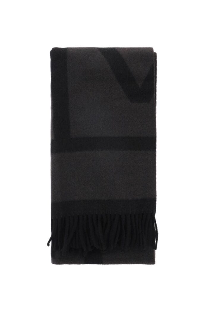 TOTEME Wool Jacquard Monogram Scarf