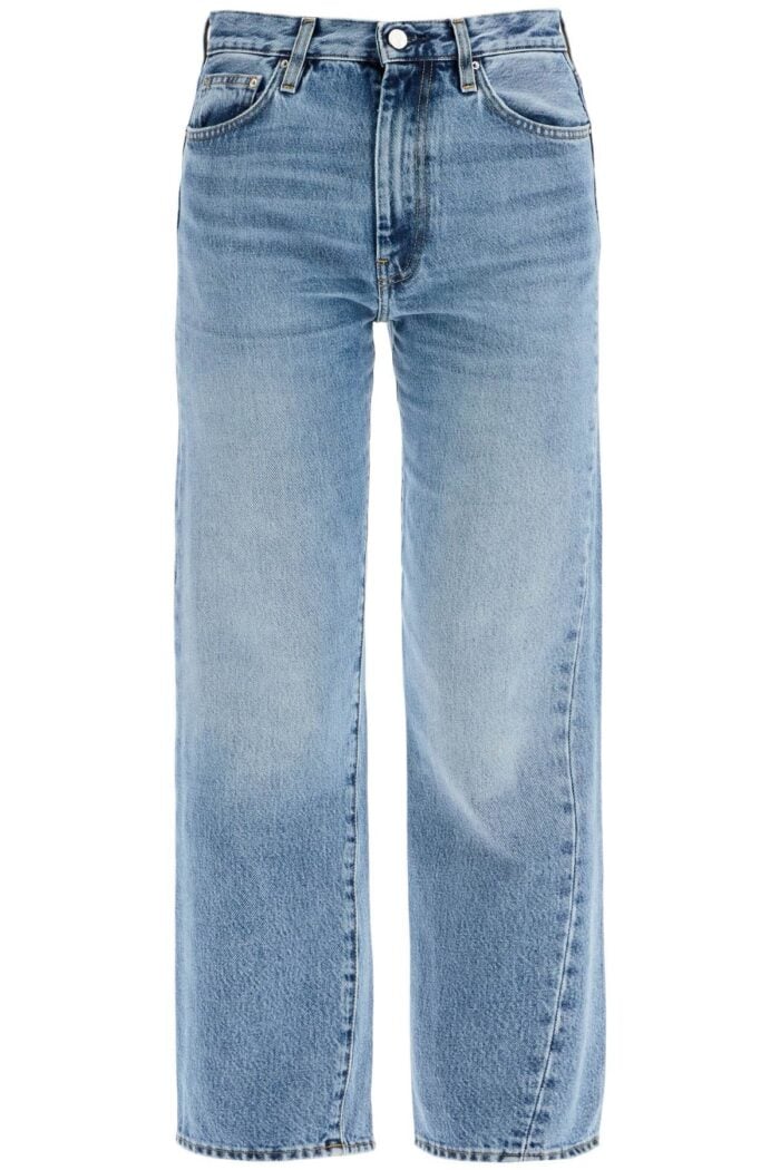 TOTEME Worn Blue Organic Cotton Jeans With Twisted Seams