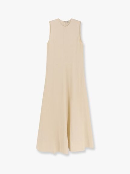 TOTEME Woven Stripe Viscose And Linen Dress