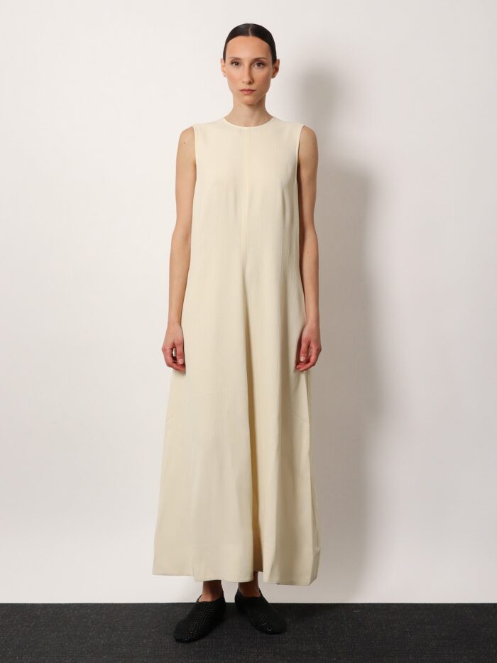 TOTEME Woven Stripe Viscose And Linen Dress