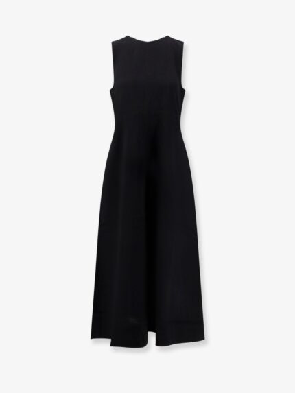 TOTEME Woven Stripes Long Viscose Dress