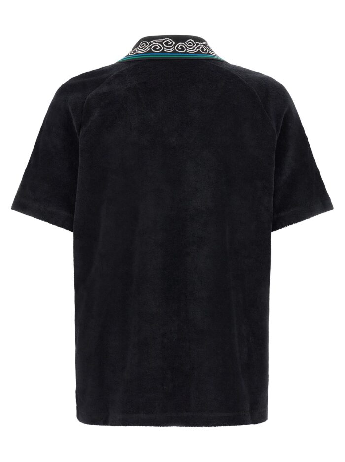 CASABLANCA 'Towelling' Jacquard Polo Shirt