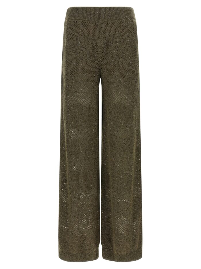 Brunello Cucinelli 'Track Flower Lace' Pants